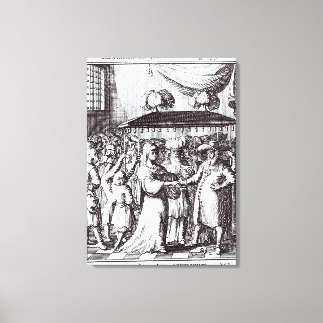 jüdische Hochzeit Leinwanddruck (Vorderseite)