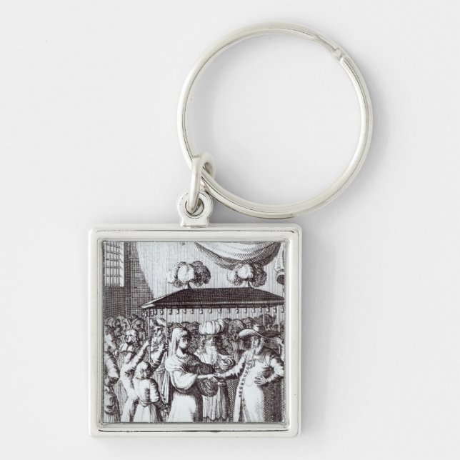 Jüdische Hochzeit Schlüsselanhänger (Vorne)