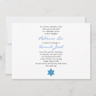 Jüdische Hochzeitseinladung Hebräische Hochzeiten Einladung