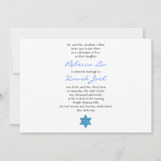 Jüdische Hochzeitseinladung Hebräische Hochzeiten Einladung