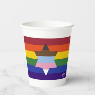 Jüdische inklusive Flag Papier-Cups Pappbecher