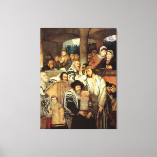 JÜDISCHE KUNST - GOTTLIEB - GEGENSTÄNDE, DIE GIFTE LEINWANDDRUCK