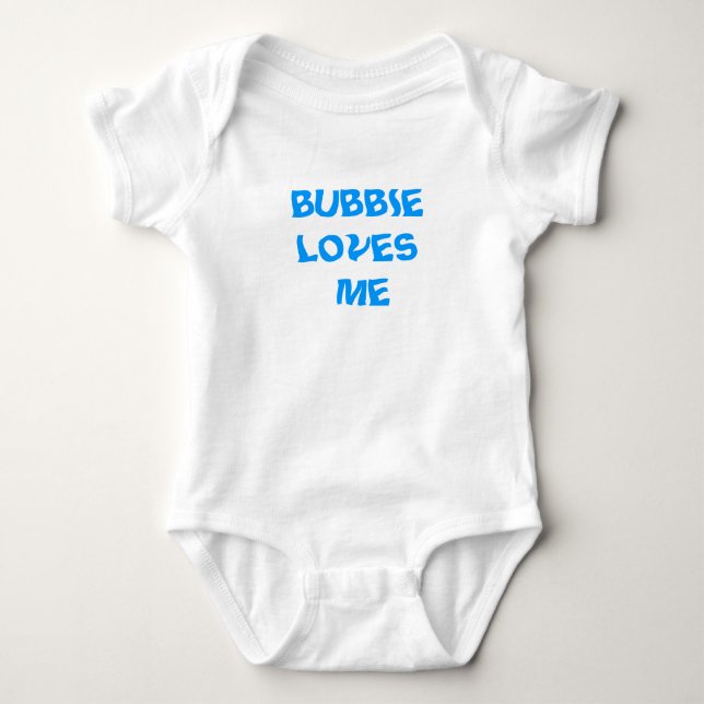 JÜDISCHE LIEBEN DES BABY-KLEINKIND-BUBBIE ICH BABY STRAMPLER (Vorderseite)