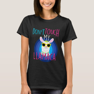 Jüdische Mädchen Llama Kippah Yarmulke Yamica T-Shirt