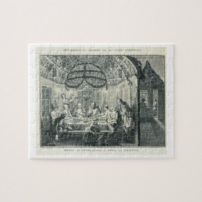 Jüdische Mahlzeit während des Festes der (Horizontal)