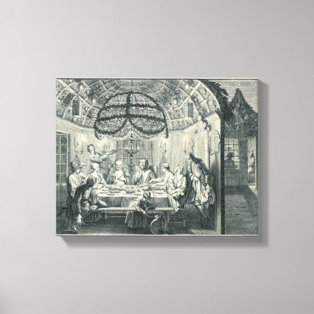 Jüdische Mahlzeit Während des Festes der Tabernacl Leinwanddruck (Vorderseite)