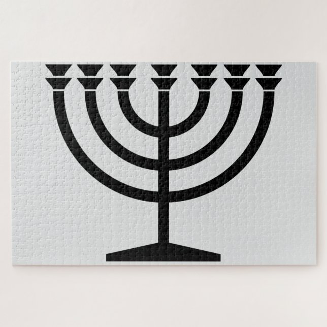 Jüdische Menorah (Symbol des Judentums) (Horizontal)