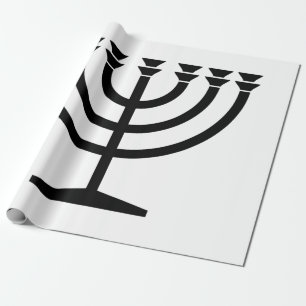 Jüdische Menorah (Symbol des Judentums) Geschenkpapier