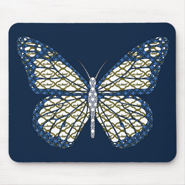 Jüdische Monarch Mousepad (Vorne)