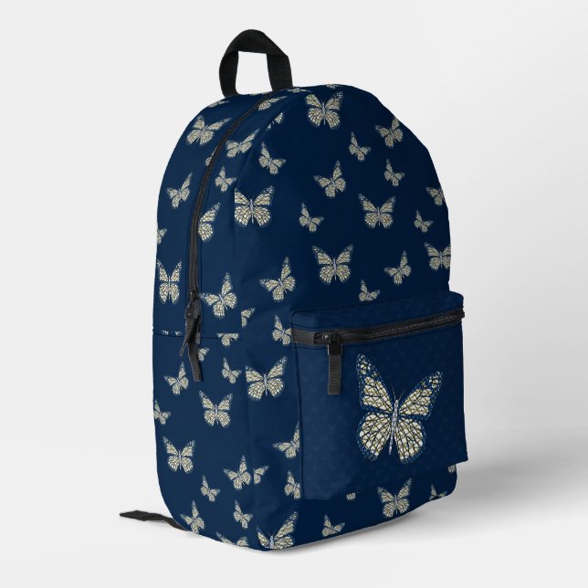 Jüdische Monarchin Bedruckter Rucksack (Rückseitige Ecke links)