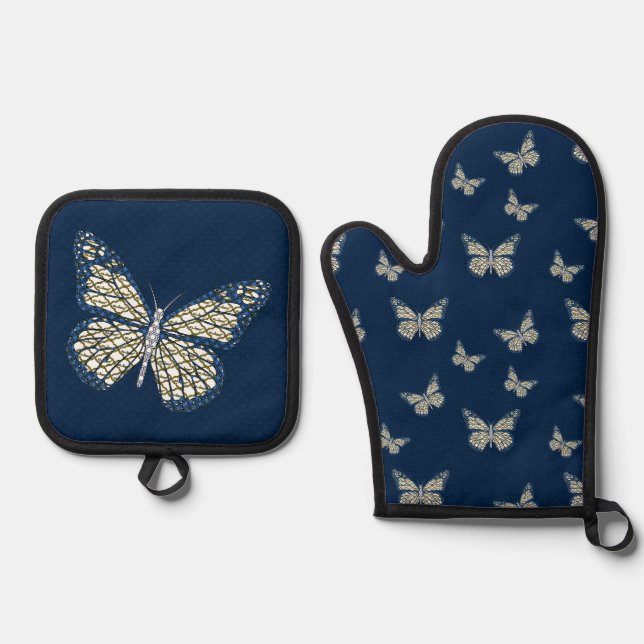Jüdische Monarchin Ofenhandschuh & Topflappen-Set (Vorderseite)