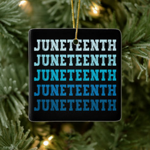 Jüdische Schwarzamerikanische Feier Cool Keramikornament