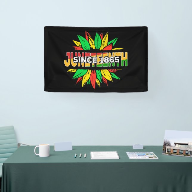 Jüdische Sonnenblume 1865 Emanzipation Afrikanisch Banner (Messe)
