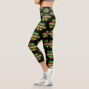 Jüdische Sonnenblume 1865 Emanzipation Afrikanisch Capri Leggings