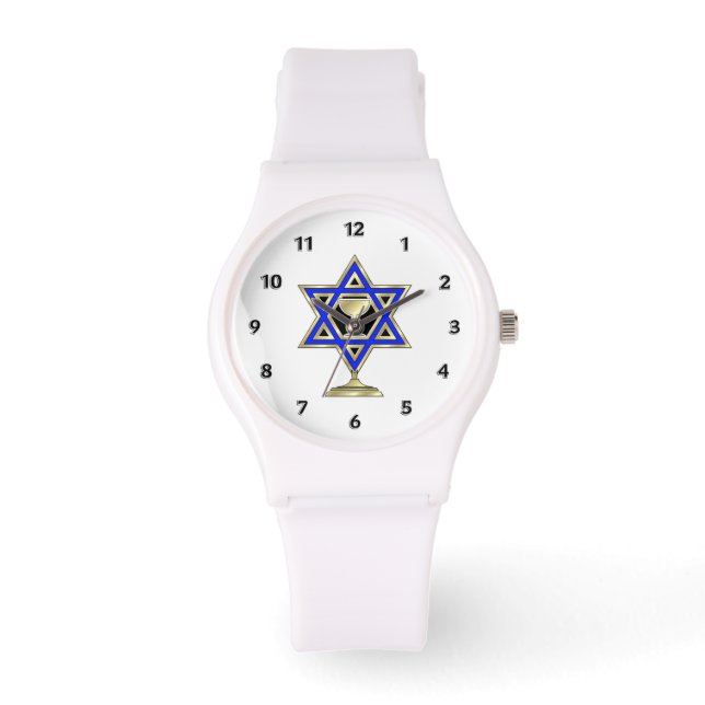 jüdische Star Armbanduhr (Vorderseite)