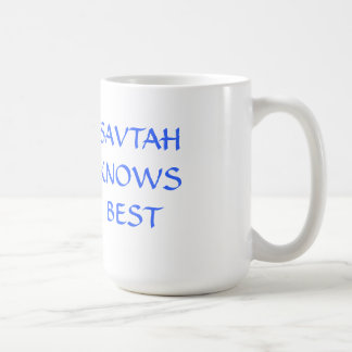 JÜDISCHE TASSE HEBRÄISCHES SAVTA KENNT BESTES