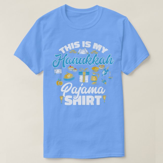 Jüdische Weihnachtsmenorah Das ist meine Hanukkah  T-Shirt (Design vorne)