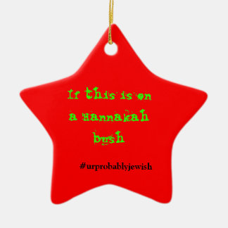 Jüdische Weihnachtsverzierung Keramikornament