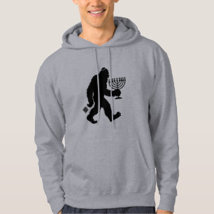 Jüdischer Bigfoot Chanukka Hanukkah Humor Lustig Hoodie