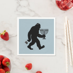 Jüdischer Bigfoot Hanukkah Chanukah Spaß Unglaubli Serviette