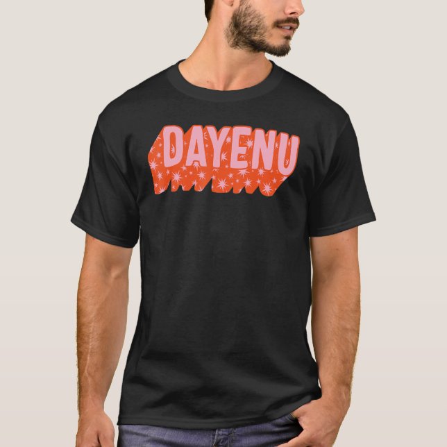 Jüdischer Holiday Seder Enough Song Juws Passo T-Shirt (Vorderseite)