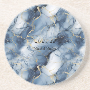 Jüdischer Marmoreffekt Shabbat Untersetzer