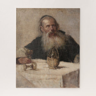 Jüdischer Mensch Trinkwein (von Olga Boznanska)