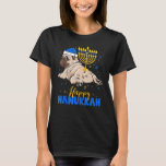 Jüdischer Mops Menorah Happy Hanukka Chanukah Dog T-Shirt<br><div class="desc">Jüdischer Mops Menorah Happy Hanukka Chanukah Hund.</div>