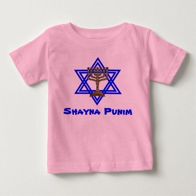 Jüdischer Shayna Punim Kleinkind-T - Shirt (Vorderseite)