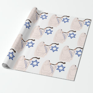 Jüdischer Shofar Geschenkpapier