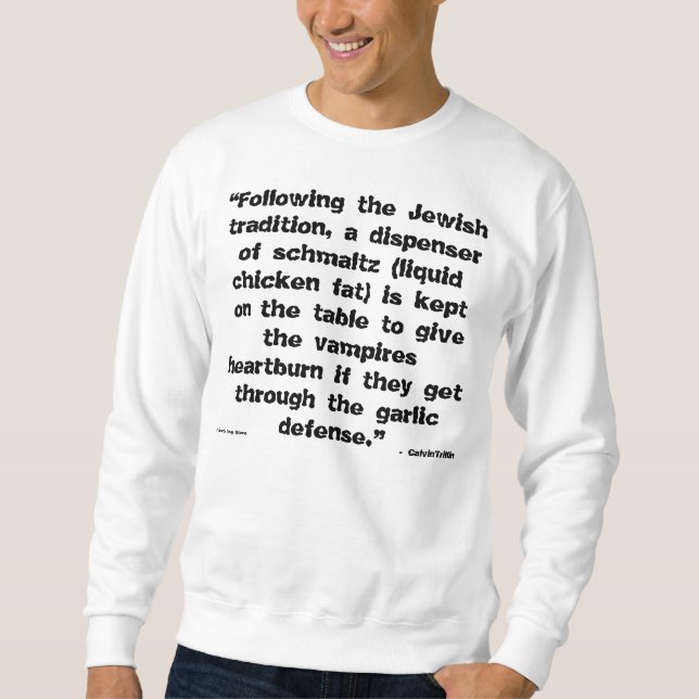 JÜDISCHER SPASS - FUNNY - SWEATSHIRT COMEDY - GIFT (Vorderseite)