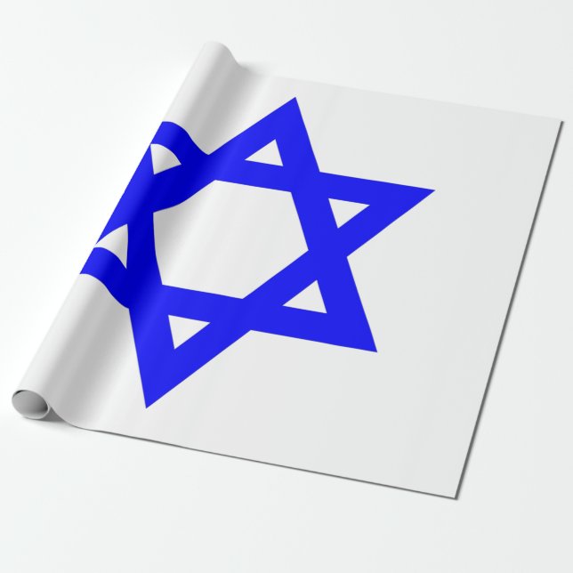✡︎ jüdischer Star von David Geschenkpapier (Ungerollt)