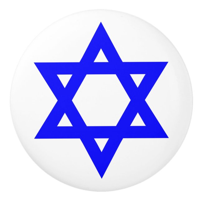 ✡︎ jüdischer Star von David Keramikknauf (Vorderseite)