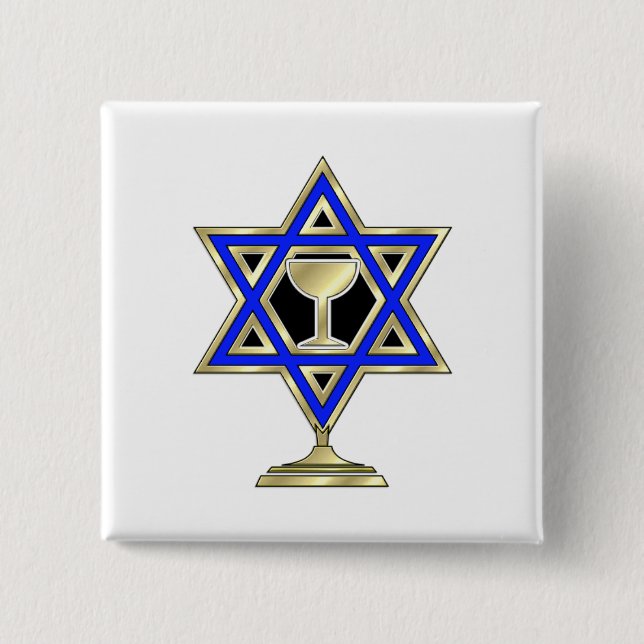 Jüdischer Stern Button (Vorderseite)