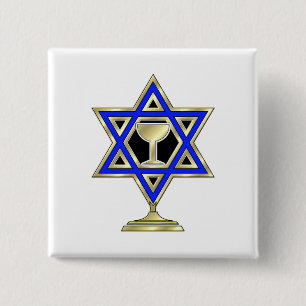 Jüdischer Stern Button