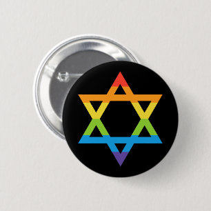 Jüdischer Stern von David Pride Month Button