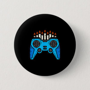 Jüdischer Videospiel-Gamer Hanukkah Chanukah Männe Button