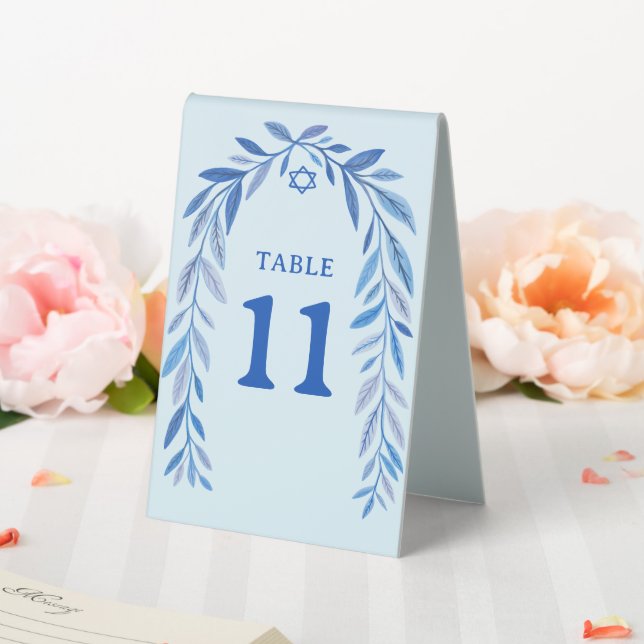 Jüdisches botanisches Ereignis Bar Bat Mitzvah Tischaufsteller (In Situ (Hochzeit))