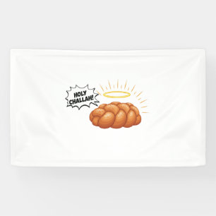 Jüdisches Brot der Heiligen Challah Hanukkah Banner
