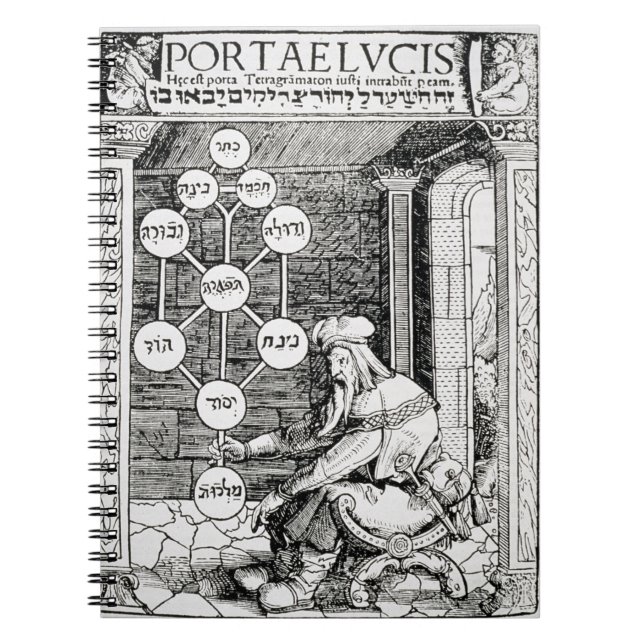 Jüdisches cabbalist, das ein sephiroth, Kopie Notizblock (Vorderseite)