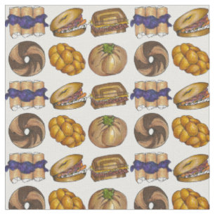Jüdisches Deli Food Bagel Knish Challah Blintz Pic Stoff