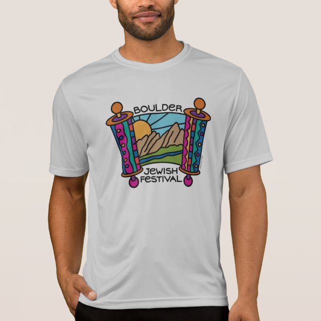 Jüdisches Festival-der klassischen Logo-Männer T-Shirt (Vorderseite)