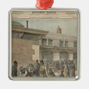 Jüdisches Flüchtlingslager Silbernes Ornament