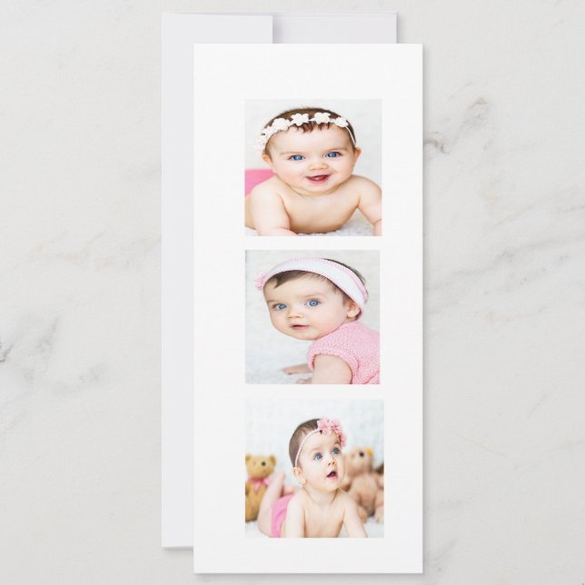 Jüdisches Foto - Einladung eines Hebräischen Mädch (Vorderseite)