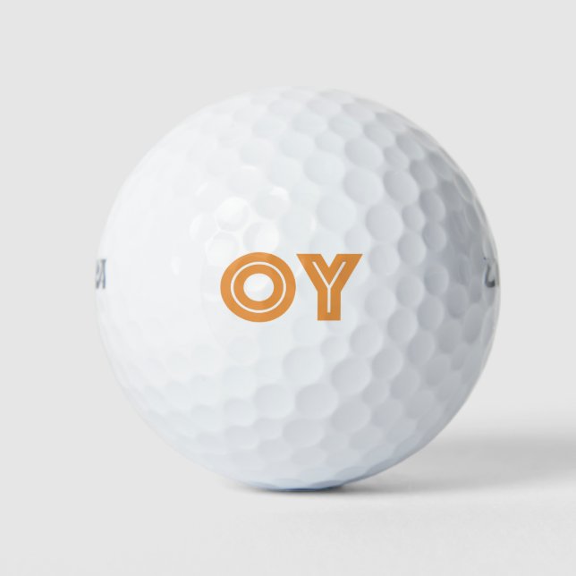 Jüdisches Geschenk-Sport-Golf Balls-Oy Vey Golfball (Vorderseite)