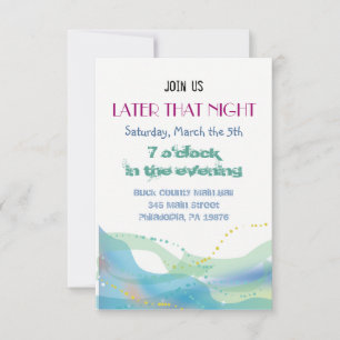 Jüdisches Hochzeitseinladungs-Party für Braut und  Einladung