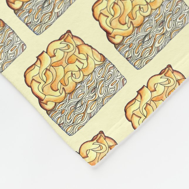 Jüdisches Kugel-Junge Noodle Casserole Fleecedecke (Ecke)