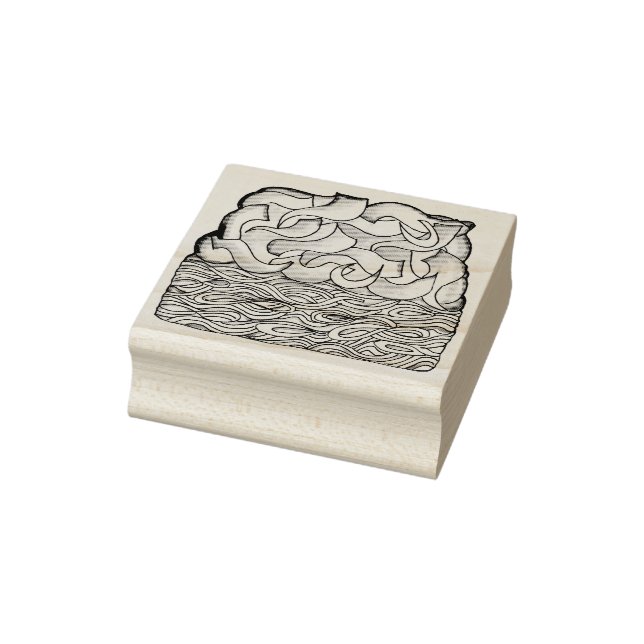 Jüdisches Kugel-Junge Noodle Casserole Gummistempel (Stempel)