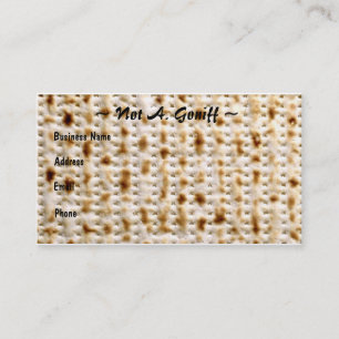 Jüdisches Matzoh-Visitenkarte ~ fertigen besonder Visitenkarte