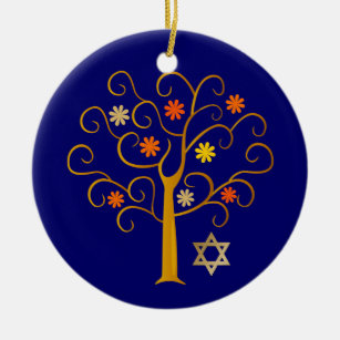 Jüdisches Neujahr   Rosh Hashanah Custom Year Keramikornament